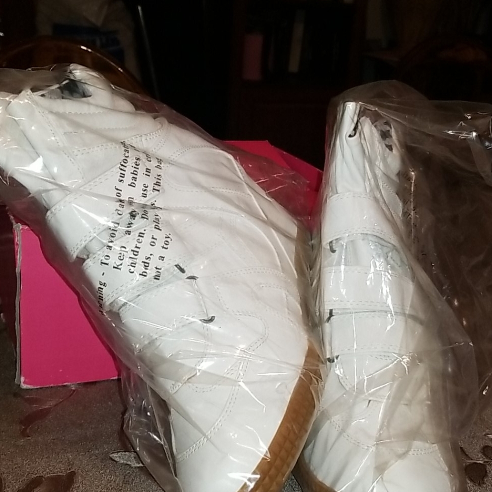 High top heel sneakers